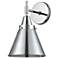 Caden Appalachian 11.38" High Chrome Sconce w/ Chrome Shade