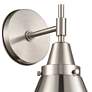 2_Caden Appalachian 11.38" High Satin Nickel Sconce w/ Satin Nickel Shad more views