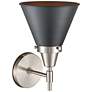3_Caden Appalachian 11 1/2" High Satin Nickel LED Wall Sconce more views