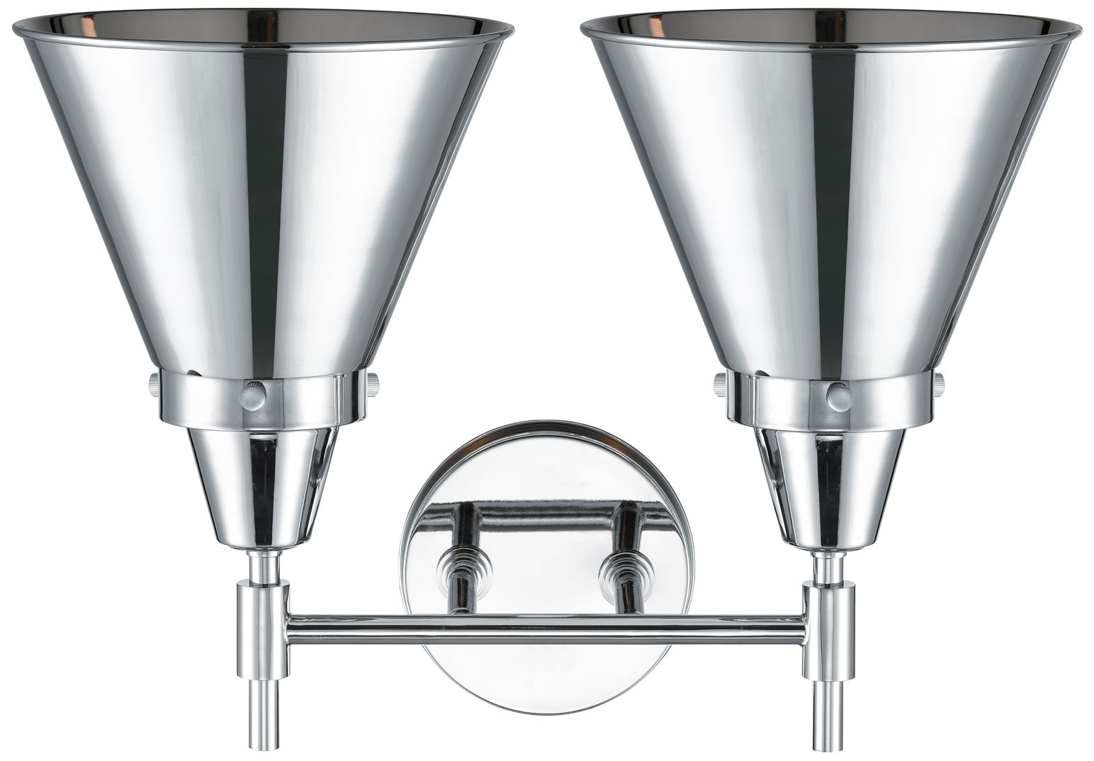 Image 2 Caden Appalachian 17"W 2 Light Chrome Bath Light w/ Chrome Shade more views