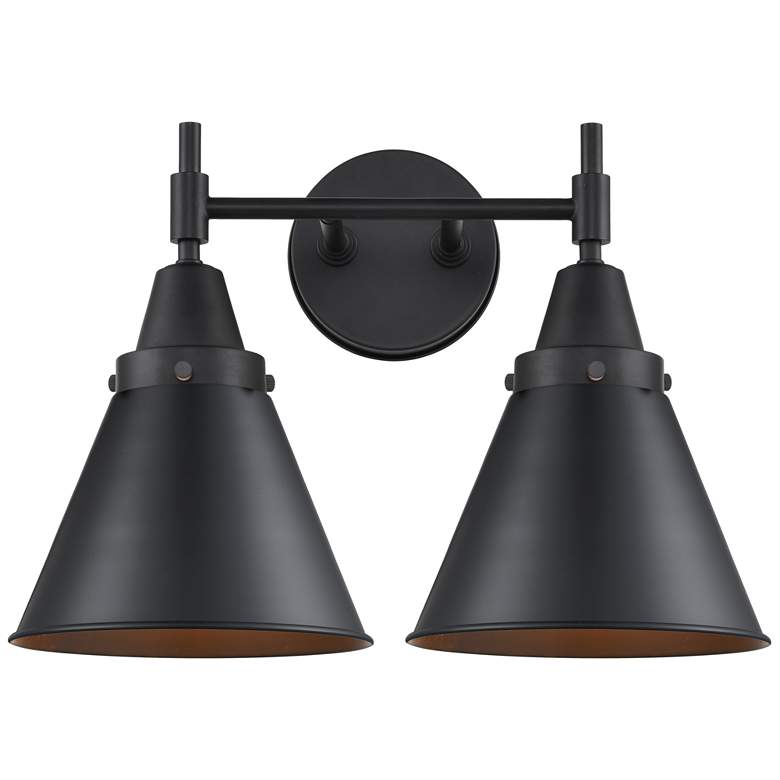 Image 1 Caden Appalachian 2 Light 17" LED Bath Light - Matte Black - Matte Bla