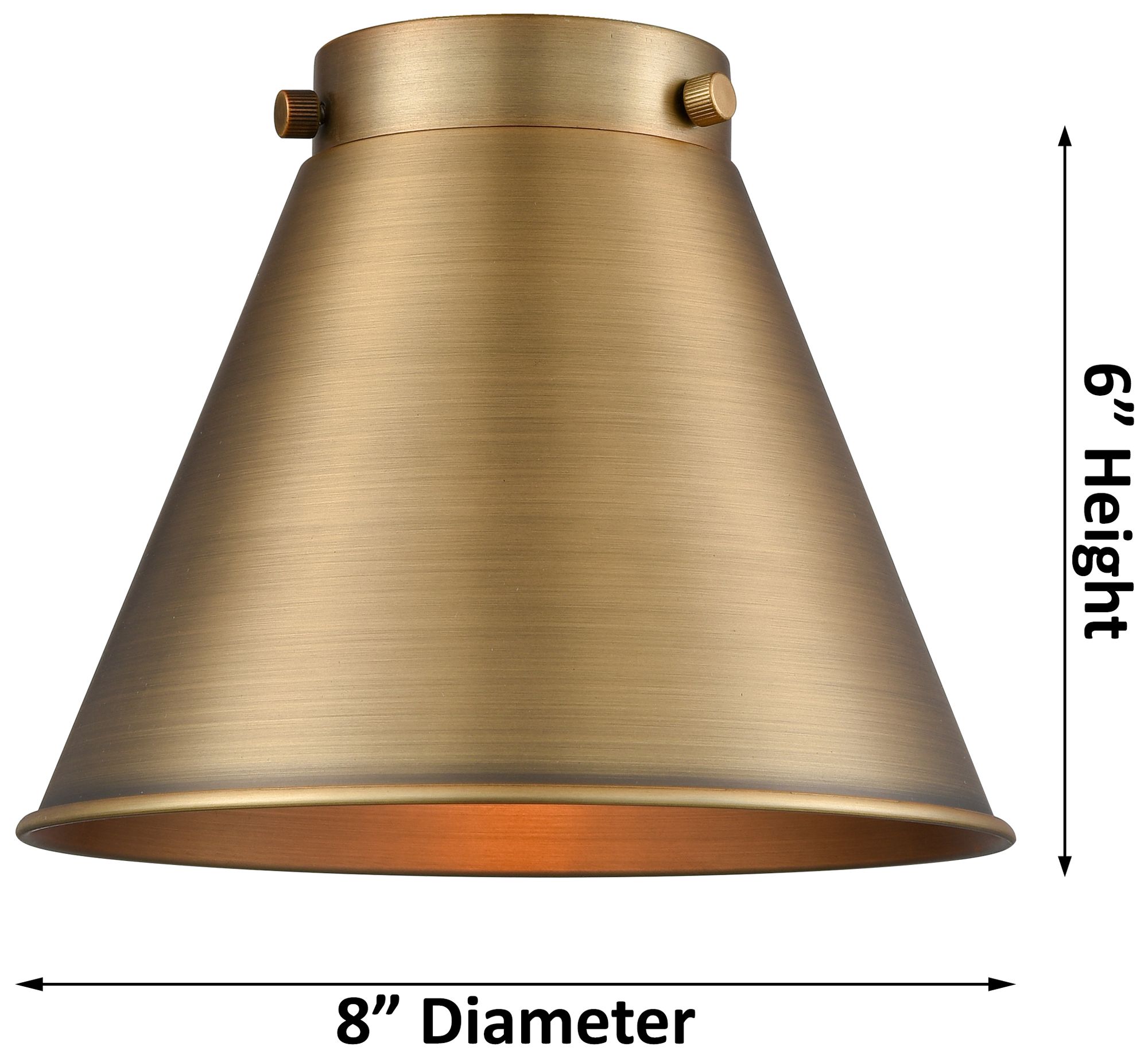 Image 2 Caden Appalachian 8"W Brass Cord Mini Pendant w/ Brass Shade more views