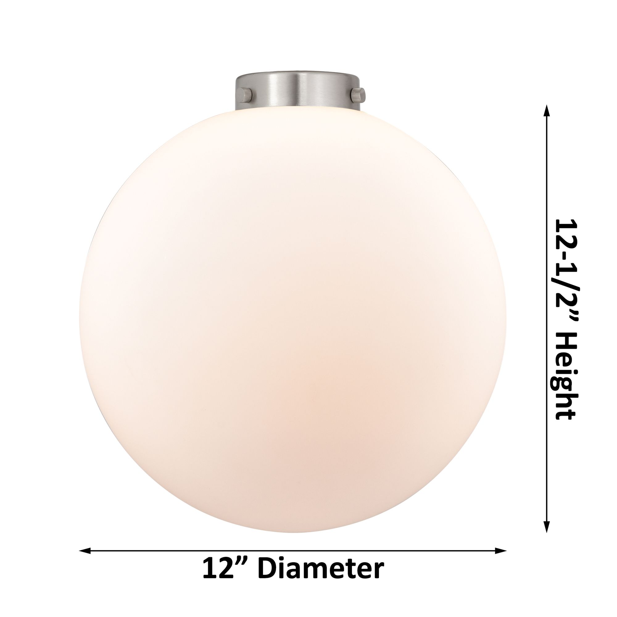 Image 4 Caden Beacon 12" LED Flush Mount - Black Antique Brass - Matte White S more views