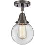 Caden Beacon 6" LED Flush Mount - Oil Rubbed Bronze - Clear Shade