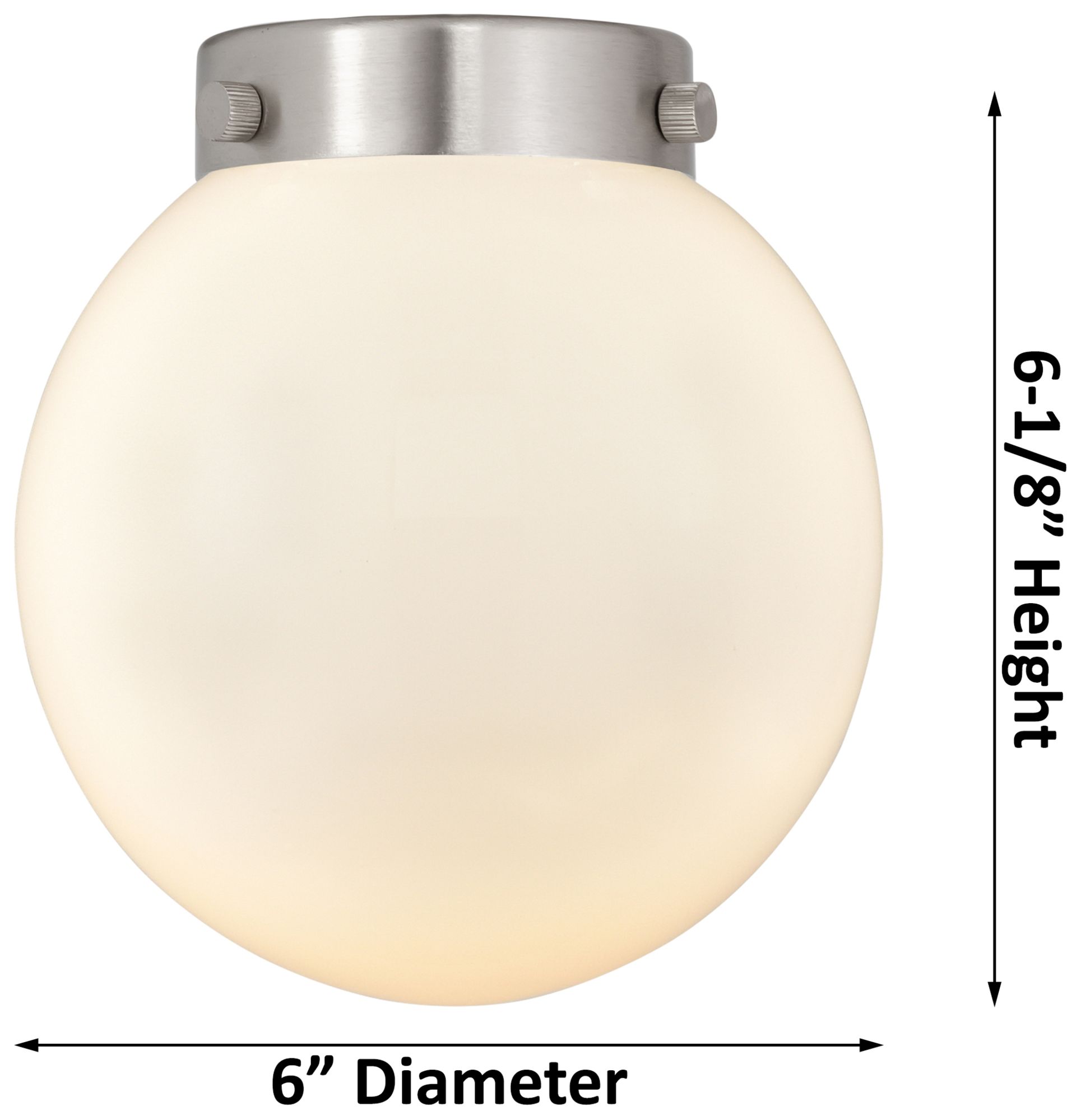 Image 2 Caden Beacon 6" LED Flush Mount - Satin Gold - Clear Shade more views