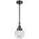 Caden Beacon 6" Wide Bronze Stem Hung Mini Pendant w/ Clear Shade