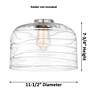 4_Caden Bell 12" Flush Mount - Polished Chrome - Matte White Shade more views