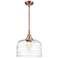 Caden Bell 12" Wide Antique Copper Mini Pendant