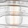 Thumbnail4 of Caden Bell 12" Wide Copper Stem Hung Mini Pendant w/ Clear Deco Swirl more views