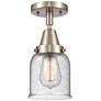 Caden Bell 5" Flush Mount - Brushed Satin Nickel - Seedy Shade