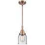 Caden Bell 5" Wide Copper Stem Hung Mini Pendant w/ Seedy Shade