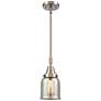Caden Bell 5"W Brushed Nickel Stem Hung Mini Pendant w/ Mercury Shade