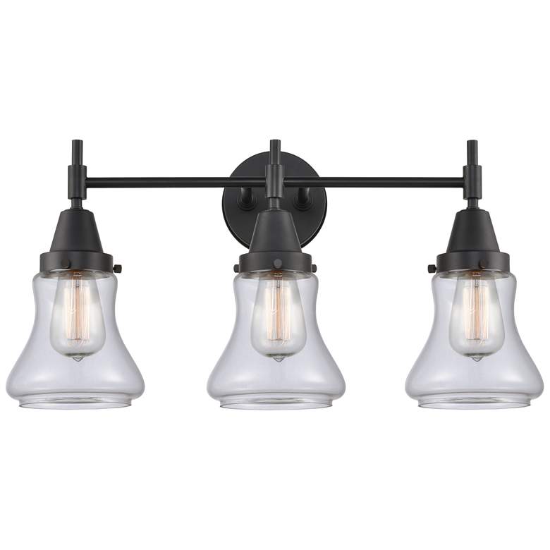 Image 1 Caden Bellmont 24"W 3 Light Matte Black 3-Light Bath Light