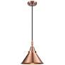 1_Caden Briarcliff 10" Wide Antique Copper Mini Pendant