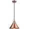 Caden Briarcliff 10" Wide Antique Copper Mini Pendant