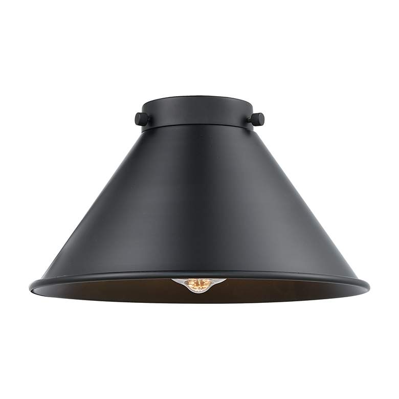 Image 3 Caden Briarcliff 10"W Matte Black Stem Hung Mini Pendant w/ Black Shad more views