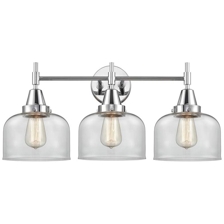 Image 1 Caden Caden 3 Light 26" LED Bath Light - Polished Chrome - Clear Shade