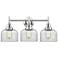Caden Caden 3 Light 26" LED Bath Light - Polished Chrome - Clear Shade