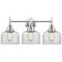 Caden Caden 3 Light 26" LED Bath Light - Polished Chrome - Clear Shade