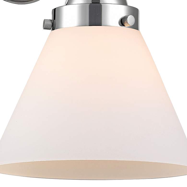 Image 2 Caden Cone 11 1/2" High Polished Chrome Wall Sconce more views