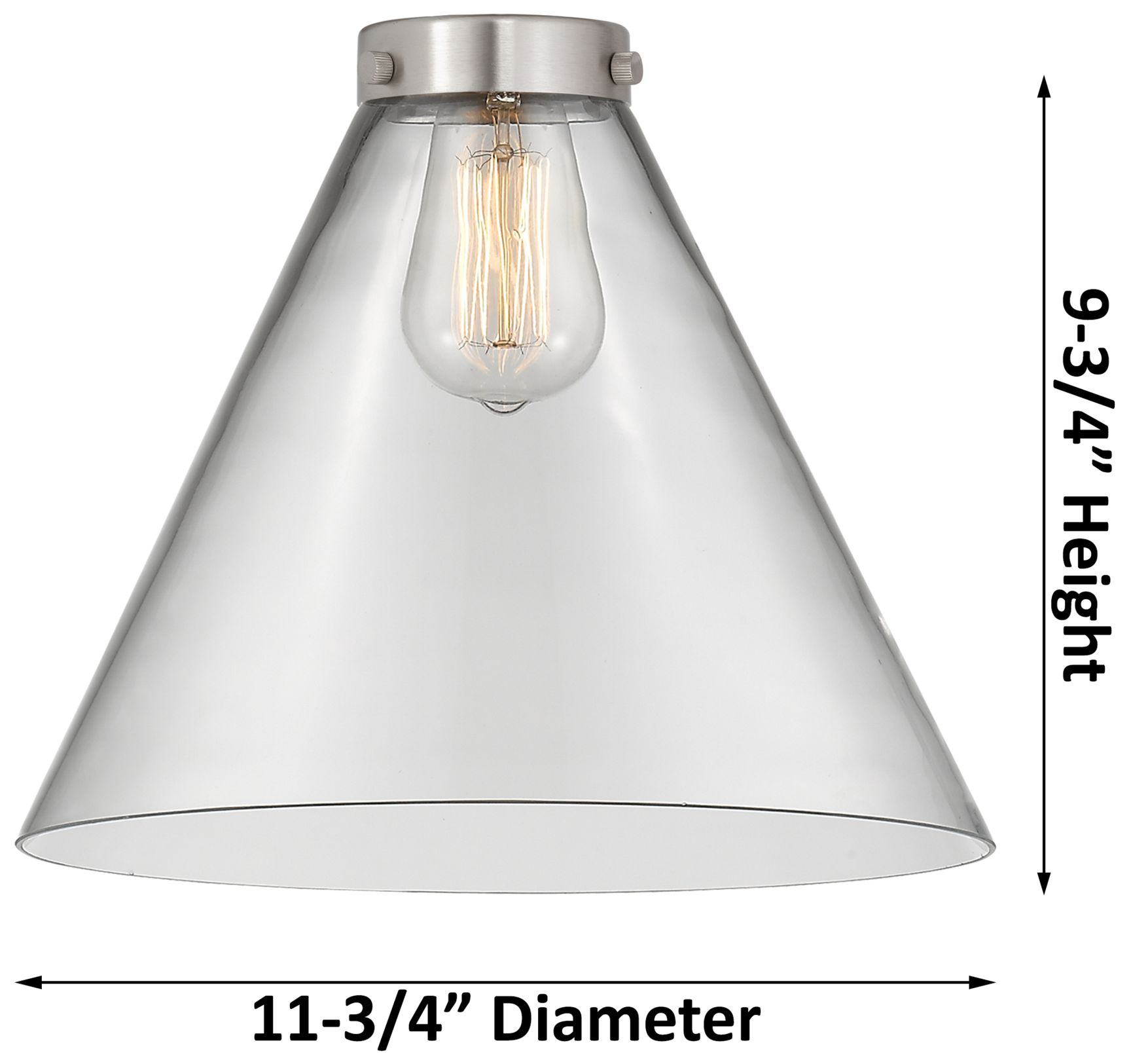 Image 6 Caden Cone 12" Wide Bronze Stem Hung Mini Pendant w/ Plated Smoke Shad more views