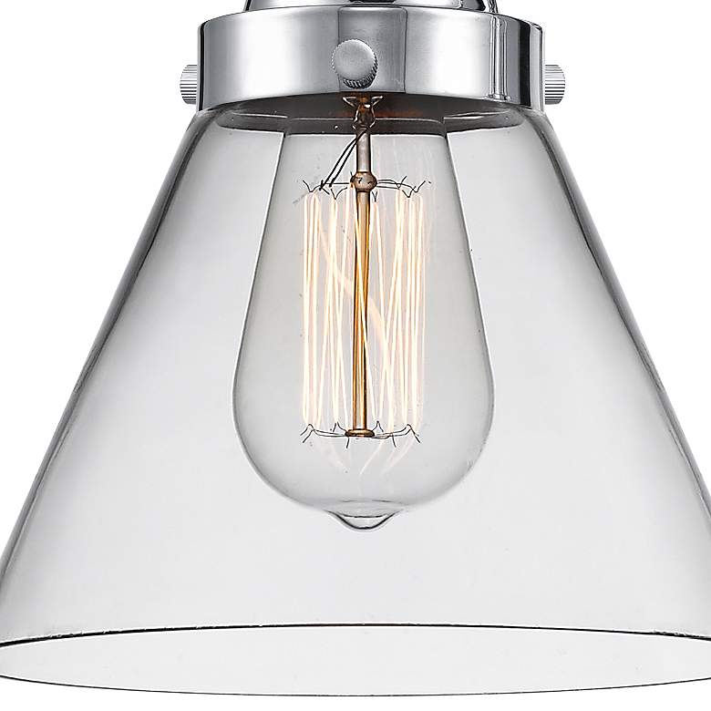 Image 2 Caden Cone 16.75"W 2 Light Polished Chrome Bath Vanity Light w/ Clear more views