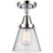 Caden Cone 6" Flush Mount - Polished Chrome - Seedy Shade