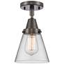 Caden Cone 6" LED Flush Mount - Oil Rubbed Bronze - Clear Shade