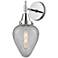 Caden Geneseo 14" High Polished Chrome Sconce w/ Clear Crackled Shade