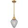 Caden Geneseo 6.5" Wide Gold Stem Hung Mini Pendant w/ Clear Crackled 