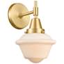 1_Caden Oxford 11" High Satin Gold Wall Sconce
