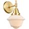 Caden Oxford 11" High Satin Gold Wall Sconce