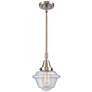 Caden Oxford 7.5"W Brushed Nickel Stem Hung Mini Pendant w/ Seedy Shad
