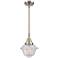 Caden Oxford 7.5"W Brushed Nickel Stem Hung Mini Pendant w/ Seedy Shad