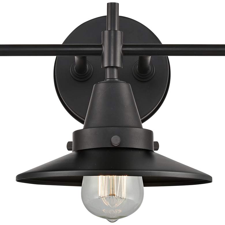 Image 2 Caden Railroad 8" 3 Light 26" LED Bath Light - Matte Black - Matt more views