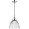 Caden Seneca Falls 9.5"W Chrome Stem Hung Mini Pendant w/ Halophane Sh