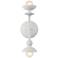 Cadence 11" High Antique White 2-Light Wall Sconce
