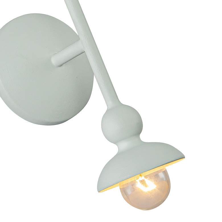Image 3 Cadence 11" High Antique White 2-Light Wall Sconce more views