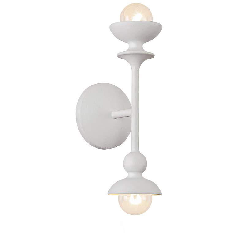Image 4 Cadence 11" High Antique White 2-Light Wall Sconce more views