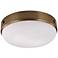 Cadence 13" Wide Dark Antique Brass Ceiling Light