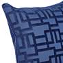 Cadia Indigo Sapphire 20" Square Decorative Pillow