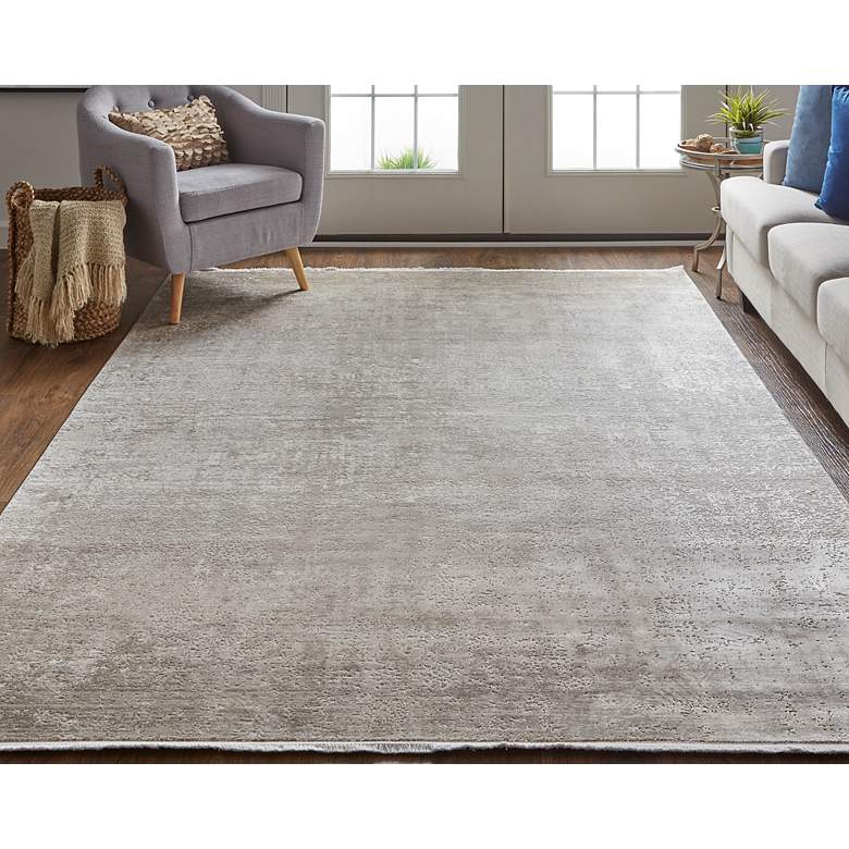 Image 1 Cadiz 39FWF 4&#39;10 inchx7&#39;10 inch Delphinium Blue and Gray Area Rug