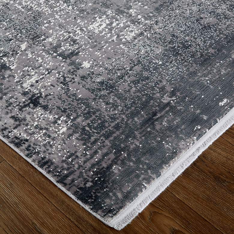 Image 3 Cadiz 39FWF 4'10"x7'10" Silver Gray and Black Area Rug more views