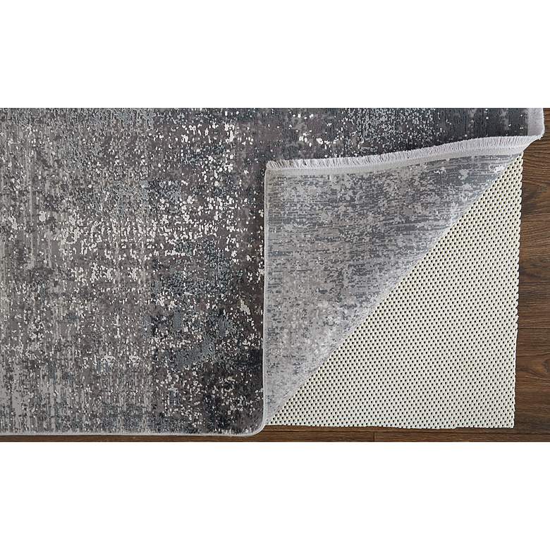 Image 4 Cadiz 39FWF 4'10"x7'10" Silver Gray and Black Area Rug more views