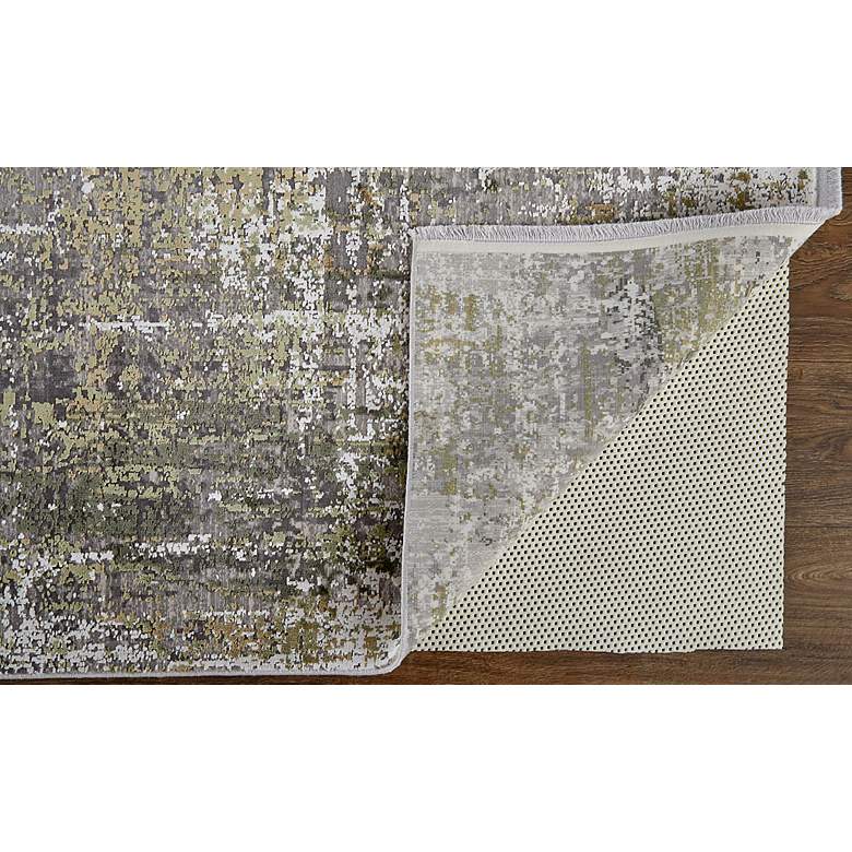 Image 4 Cadiz 39FXF 4'10"x7'10" Olive Gray and Jade Green Area Ru more views