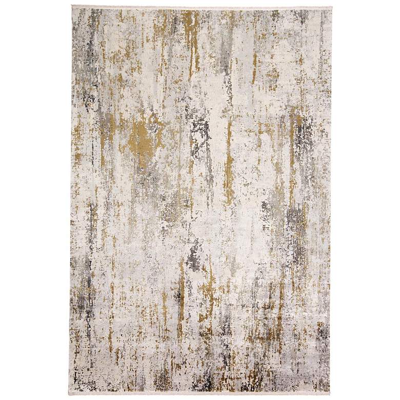 Image 2 Cadiz 8663887 4'10"x7'10" Ivory and Gray Watercolor Area