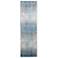 Cadiz Abstract Indoor Blue Area Rug 39FWF 3'-1" x 10'