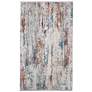 Cadiz Abstract Indoor Gray Area Rug 3903F 3'-1" x 5'