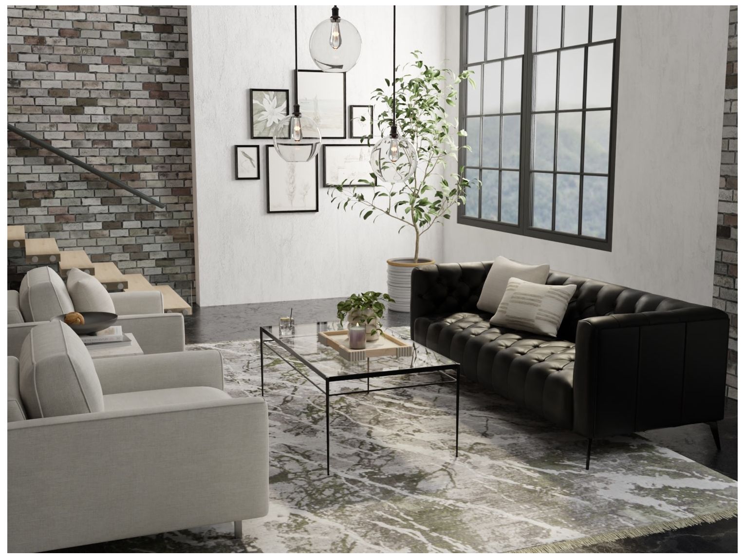 Image 3 Cadiz Abstract Indoor Gray Area Rug 39N6F 3'-1" x 10' more views