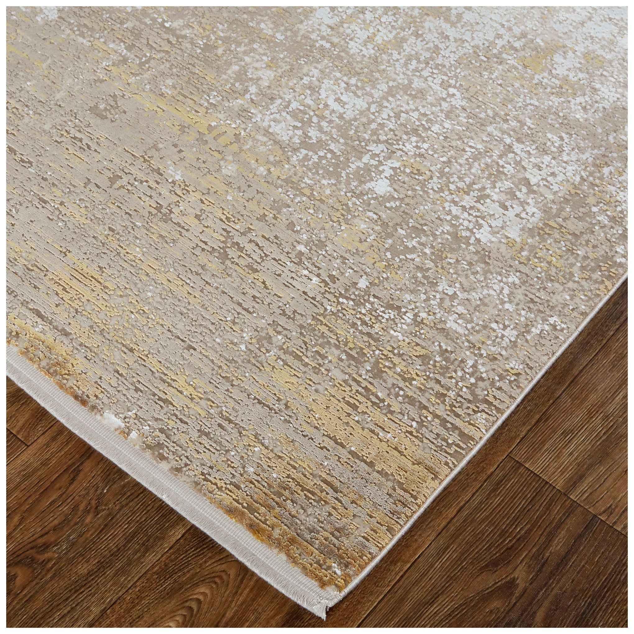 Image 3 Cadiz Abstract Indoor Taupe Area Rug 39FWF 6'-6" x 9'-6" more views